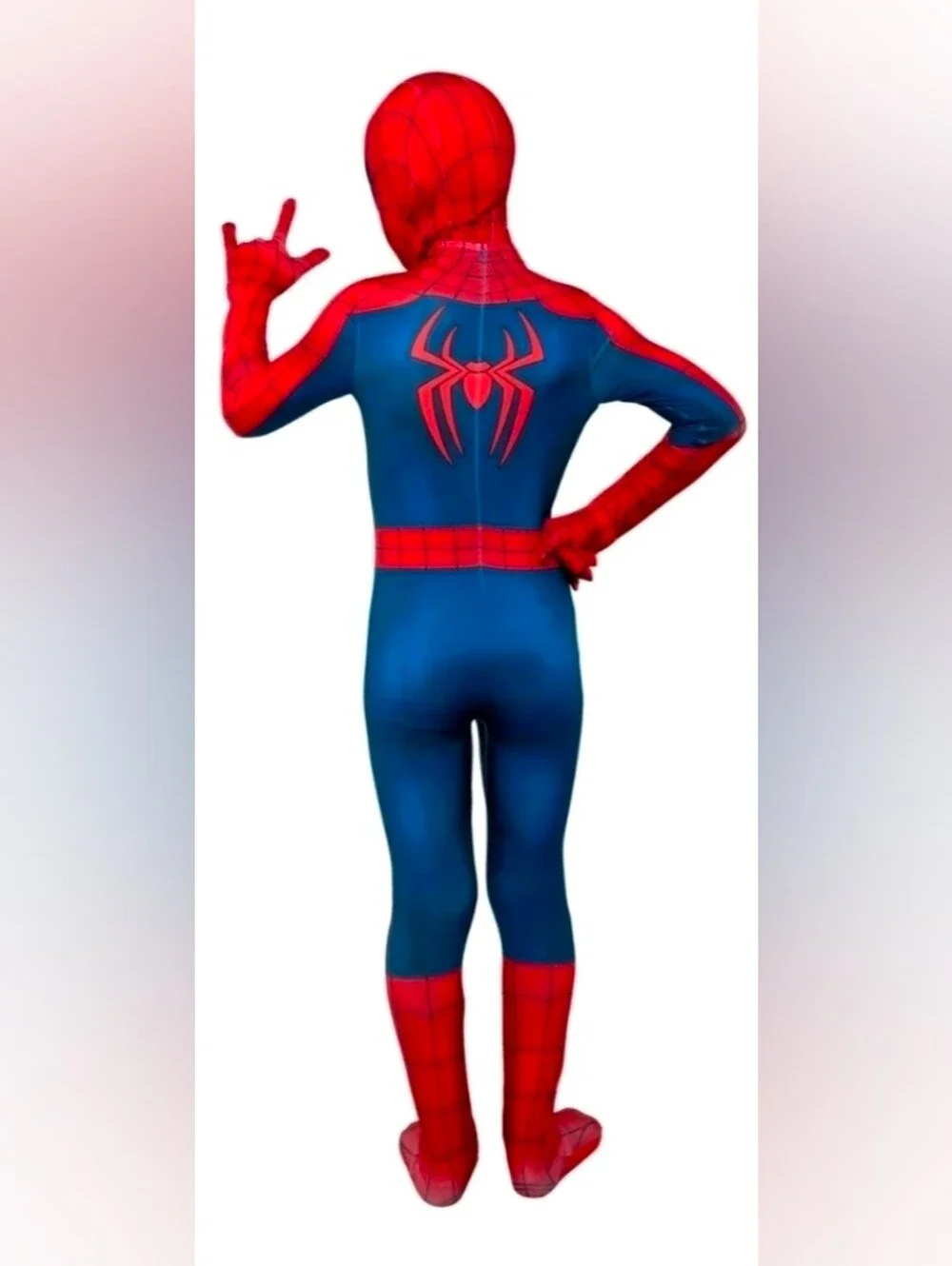 Marvel Spiderman Child Large 10-12 Costume‎ Spandex Zentai Suit Mask Jazwares